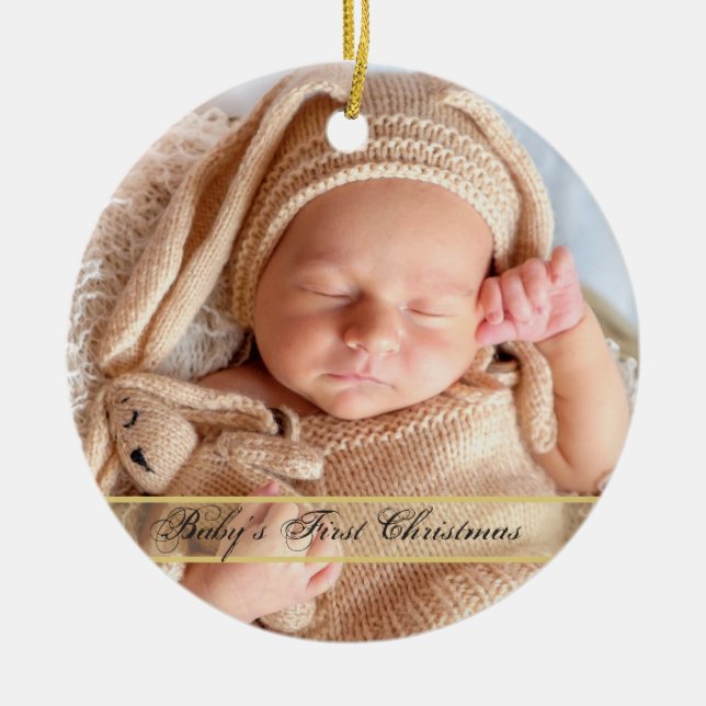 HAMbyWG Baby's First Christmas Keramik Ornament (Vorne)