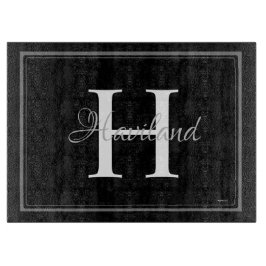 HAMbyWG Benutzerdefinierte zweifarbige Monogramm Schneidebrett
