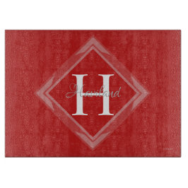 HAMbyWG Benutzerdefinierte zweifarbige Monogramm Schneidebrett