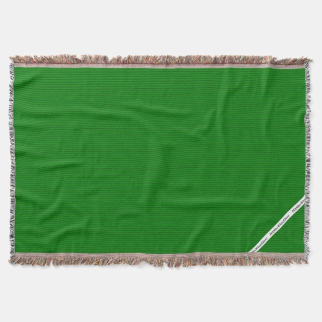 HAMbyWG - Blanket - Hellgrüner Streifen Decke (Vorderseite)
