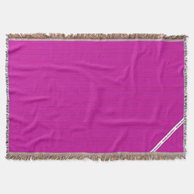 HAMbyWG - Blanket - Hellrosa Streifen Decke (Vorderseite)