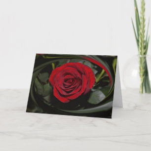 HAMbyWG - Carte de voeux - Belle Rose rouge