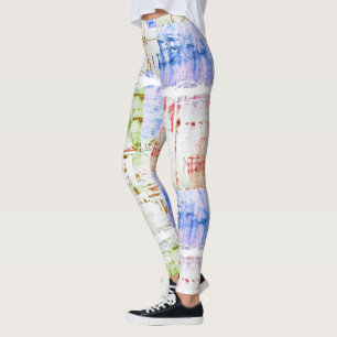 HAMbyWG Compression Leggings - Multi Distressed