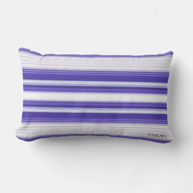 HAMbyWG - Coussin Lumbar - Dégradé blanc violet (Recto)