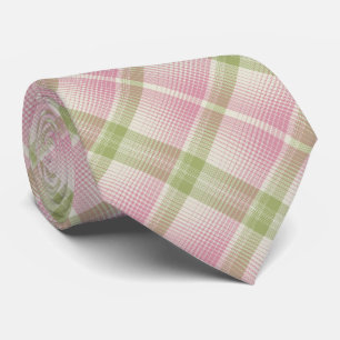 HAMbyWG - Cravate - Bone/rose/Pale Green Diag. Rép