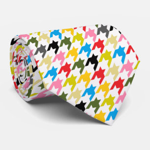 HAMbyWG - Cravate - Houndstooth multicolore