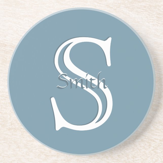 HAMbyWG - Custom Color Monogram - Slate Blue Getränkeuntersetzer (Vorne)