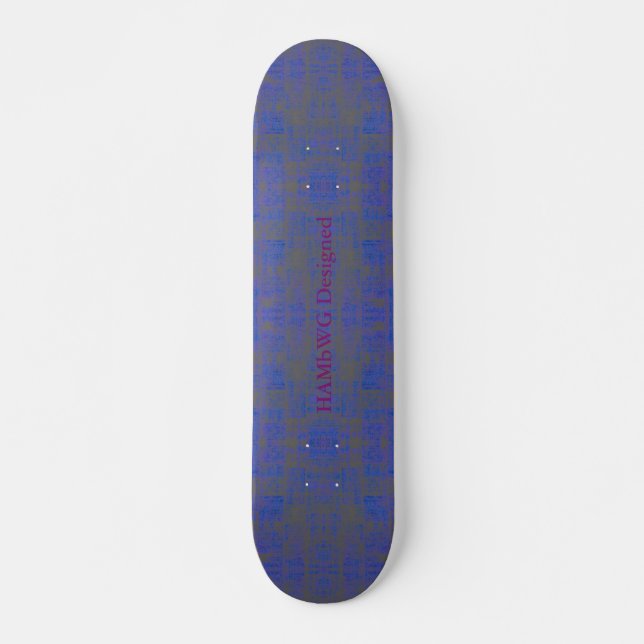 HAMbyWG Dsgnd Skateboard - Blue Distressed (Vorne)