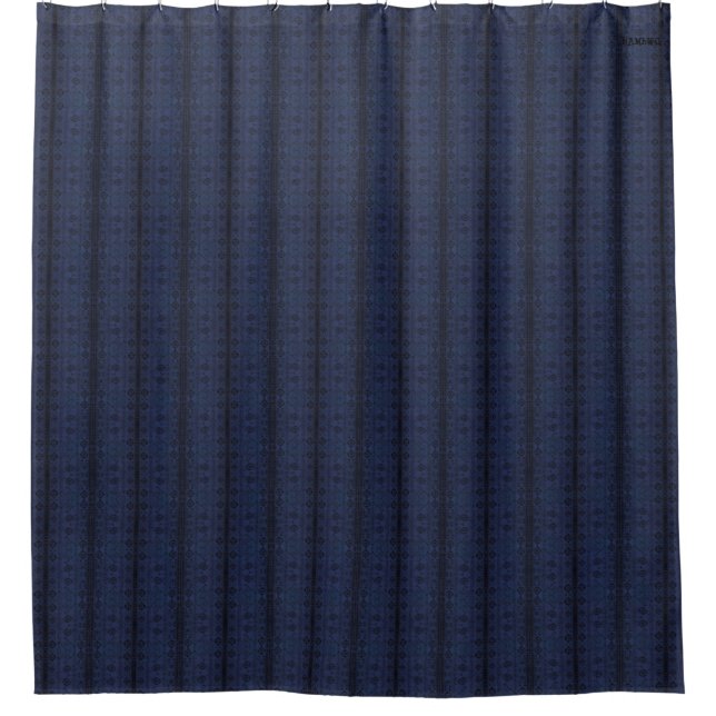 HAMbyWG - Duschvorhang - Indien Ink Indigo (Vorderseite)