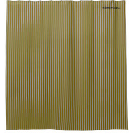 HAMbyWG - Duschvorhang - Streifen Gold und Grau