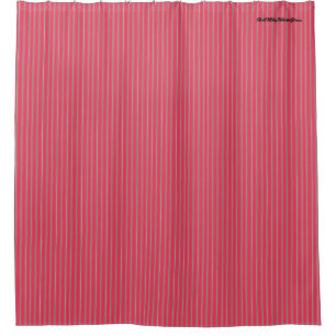 HAMbyWG - Duschvorhang - Streifen Melon Pink