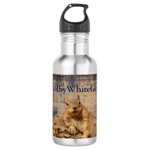 HAMbyWG Eichhörnchen/Vintag- Wasser Flasche rostfr Edelstahlflasche