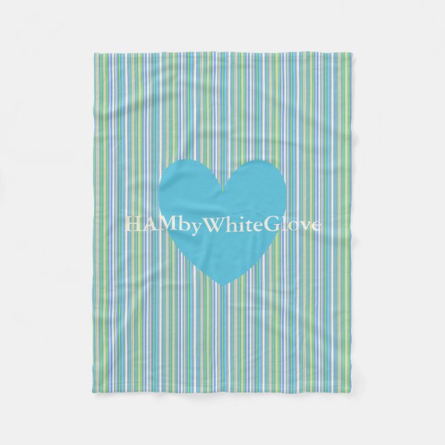 HAMbyWG - Fleece Blanket - Bar Gingham (Vorderseite)