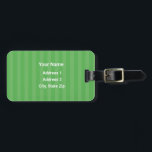 HAMbyWG Gepäck- oder Beutel-Tag Gepäckanhänger<br><div class="desc">HAMbyWhiteGlove aka HAMbWG Gepäckanhänger mit unserem zweifarbigen Streifen Design,  kommt in JEDER Farbe unter der Sonne! Wählen Sie einfach die Option personalisieren und anpassen! In Kalkgrün dargestellt.</div>