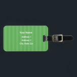 HAMbyWG Gepäck- oder Beutel-Tag Gepäckanhänger<br><div class="desc">HAMbyWhiteGlove aka HAMbWG Gepäckanhänger mit unserem zweifarbigen Streifen Design, kommt in JEDER Farbe unter der Sonne! Wählen Sie einfach die Option personalisieren und anpassen! In Kalkgrün dargestellt.</div>