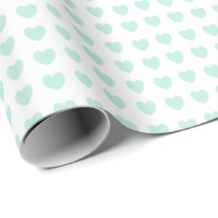 HAMbyWG - Geschenkpapier - Kleine Mint-Herzen 1