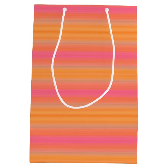 HAMbyWG - Geschenktasche - Helles Orange Pink Mittlere Geschenktüte (Rückseite)