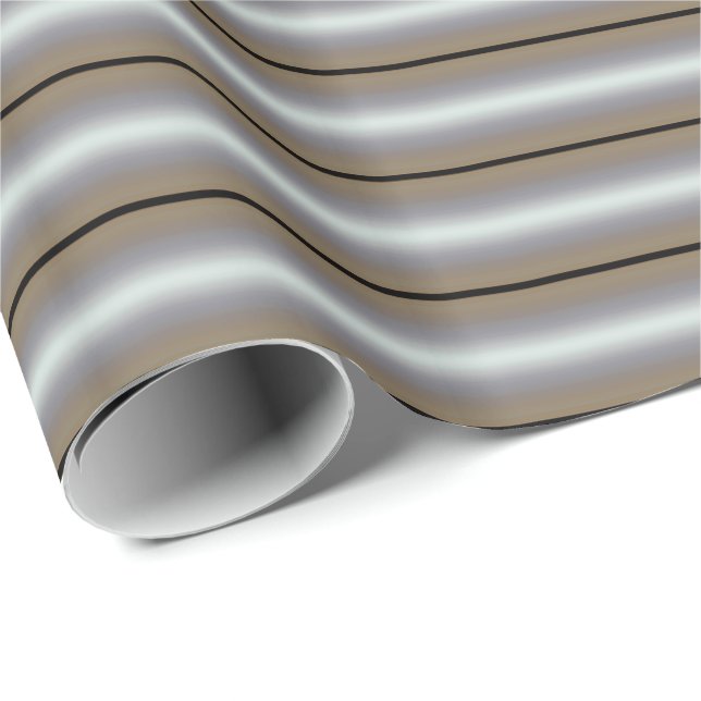 HAMbyWG - Gift Wrap - Art Deco Streifen Geschenkpapier (Rolleneckpunkt)