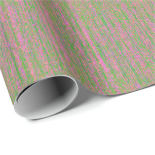 HAMbyWG - Gift Wrap - Grün mit rosa Mix Geschenkpapier
