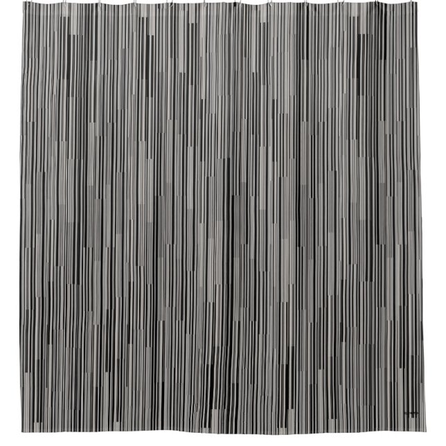 HAMbyWG Gray Gradient mit/jeder anderen Farbe Duschvorhang (Vorderseite)