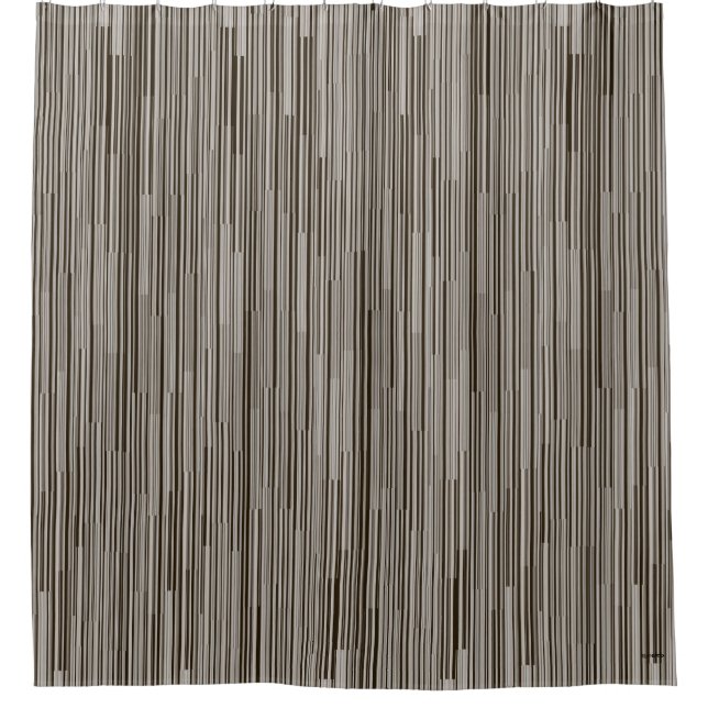 HAMbyWG Gray Gradient mit/jeder anderen Farbe Duschvorhang (Vorderseite)