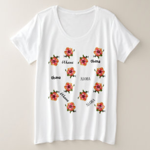HAMbyWG Hawaiin Hibiscus Aloha Flower Top