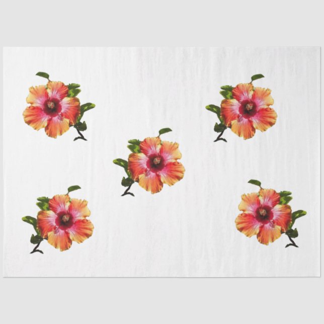 HAMbyWG Hawaiin Hibiskus Blume Seidenpapier (Vorderseite)