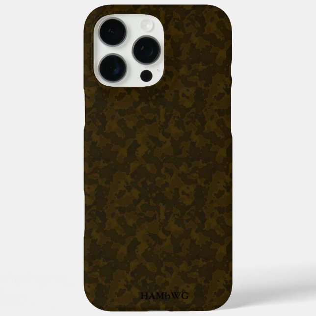 HAMbyWG I pad - Brown Camouflage iPhone 16 Pro Max Hülle (Rückseite)