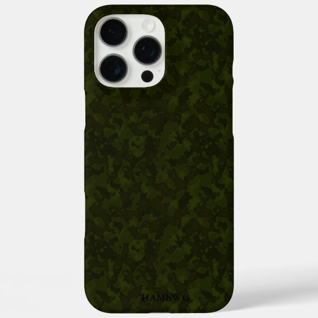 HAMbyWG I pad - Green Camouflage iPhone 16 Pro Max Hülle (Rückseite)