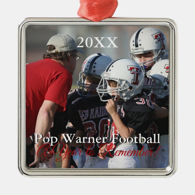 HAMbyWG - Kid's Football Themed Ornament in Silver (Vorne)
