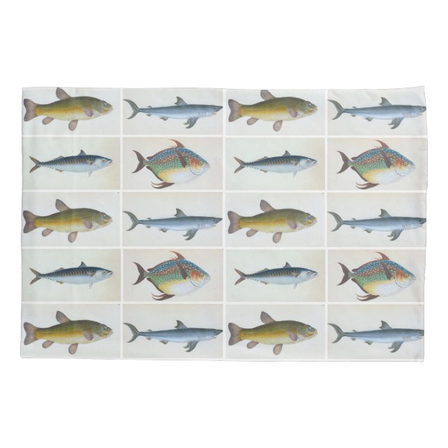 HAMbyWG - Kissen Case -Vier Fische Kissenbezug (Rückseite)