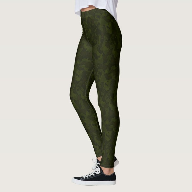 HAMbyWG - Kompression Leggings - Army Green Camouf (Links)