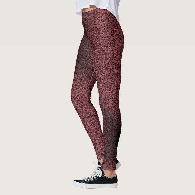 HAMbyWG - Leggings - Indischer Apple Red Mandala (Links)