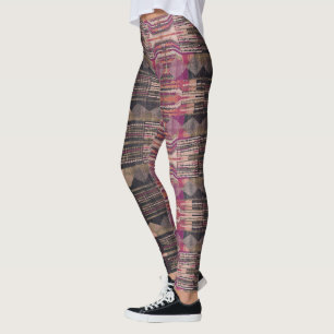 HAMbyWG Leggings - schwarze rosa Olive