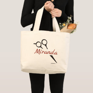 HAMbyWG - Leinwand Tote Bag - Friseur Jumbo Stoffbeutel