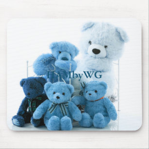 HAMbyWG - Maus-Pad - Blue Teddy Bears Mousepad