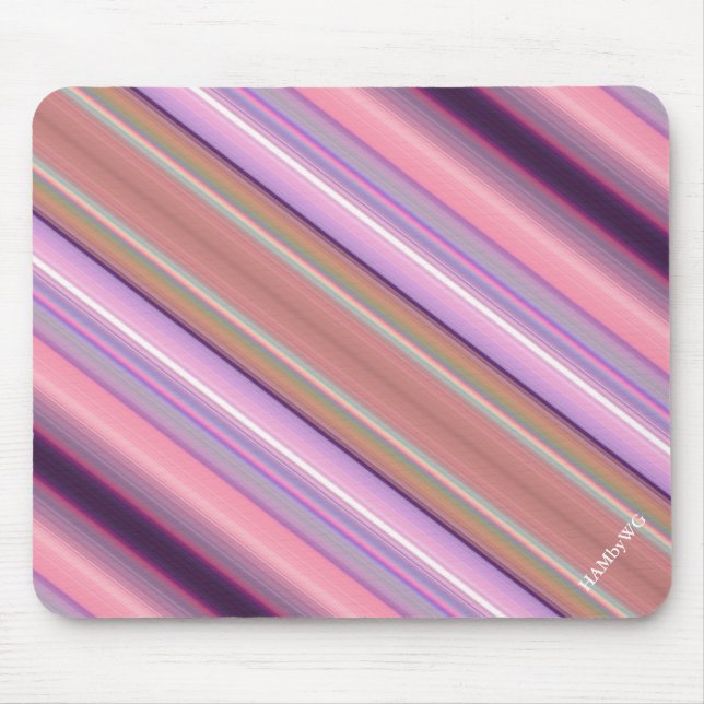 HAMbyWG - Mauspad - Deko Diagonal Stripe (Vorne)