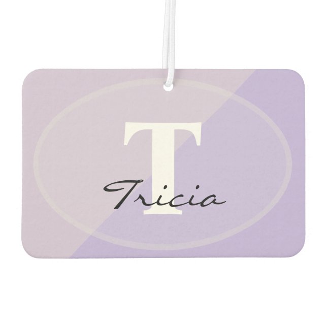 HAMbyWG - Modernes Monogramm-Foto Autolufterfrischer (Rückseite)