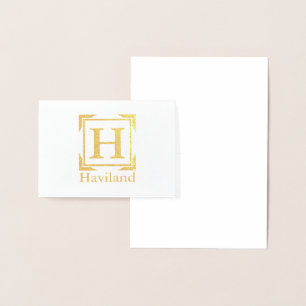 HAMbyWG Monogram Folienkarte