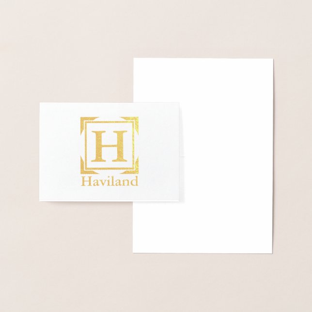HAMbyWG Monogramm Folienkarte (Anzeige)