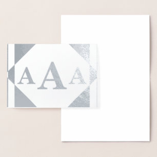 HAMbyWG Monogramm-Karte Folienkarte