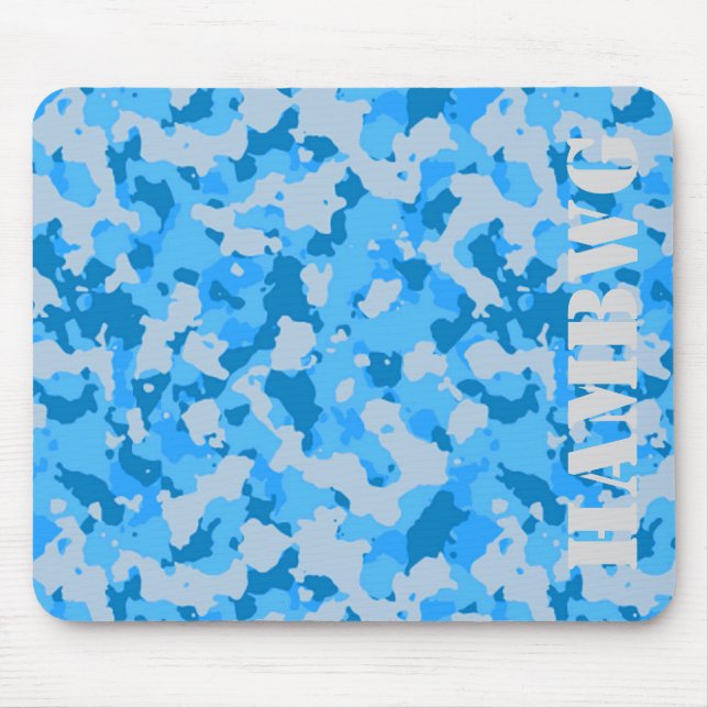 HAMbyWG - Mouse Pad - Blue Camouflage Mousepad (Vorne)