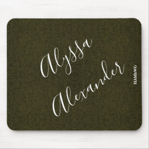 HAMbyWG - Mouse Pad - Denim Image - Olive Mousepad