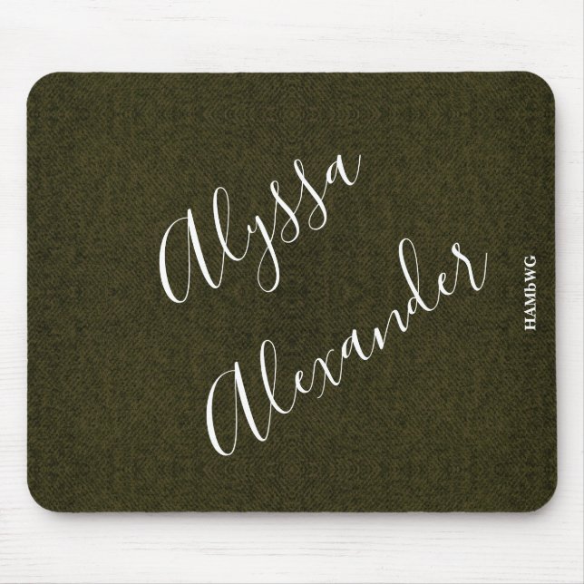 HAMbyWG - Mouse Pad - Denim Image - Olive Mousepad (Vorne)
