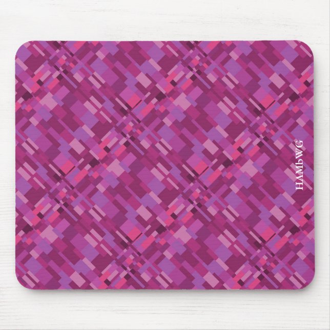 HAMbyWG - Mouse Pad - Modern Graphic Pink Mousepad (Vorne)