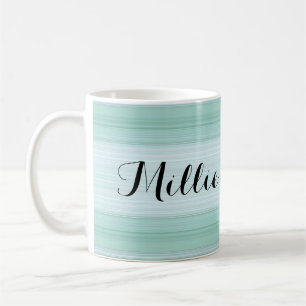 HAMbyWG - Mug de café - Gradient d'Aqua avec nom