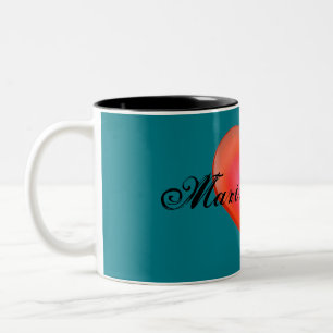 HAMbyWG - Mug personnalisable - Coeur rouge vif