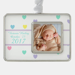 HAMbyWG - Ornament - Baby Rahmen-Ornament Silber