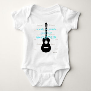 HAMbyWG - Overall, T-Shirt, Snap T - Gitarren-Them Baby Strampler