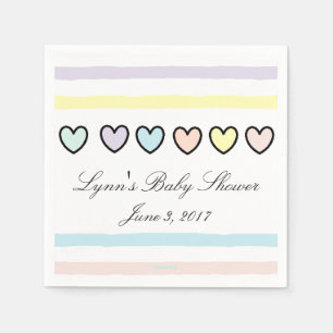 HAMbyWG - Paper Napkin - Pastellstreifen Serviette